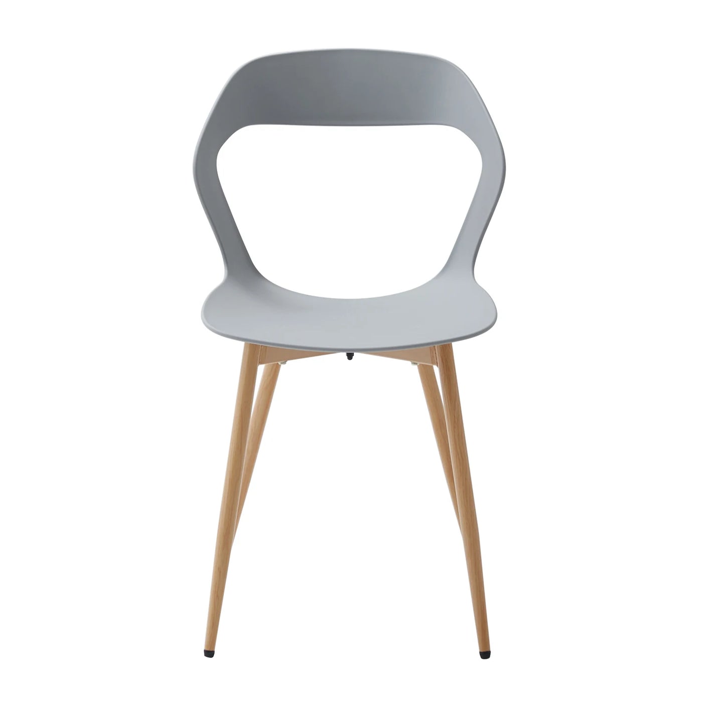 6 stuks/set holle eetkamerstoelen, modern en eenvoudig, huishoudelijke kruk met rugleuning, Scandinavische onderhandelingsstoel, plastic stoel, cosmetische stoel, wit.