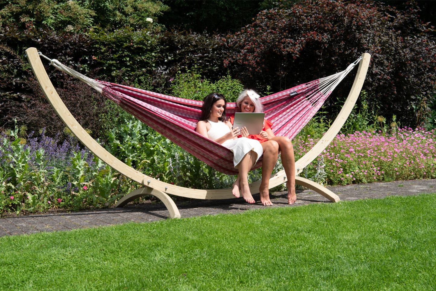 Hammock Stand Double 'Wood'